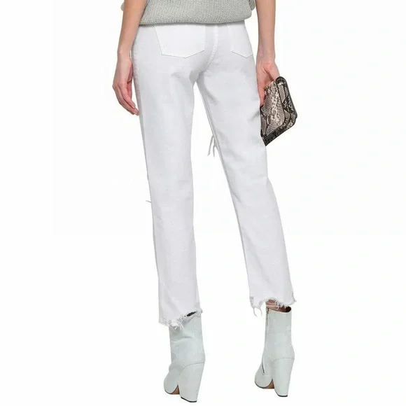 IRO EDWIN DISTRESSED HIGH RISE JEANS - Picture 2 of 3